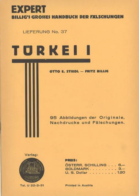 Billig's großes Handbuch der Fälschungen: Türkei I + II