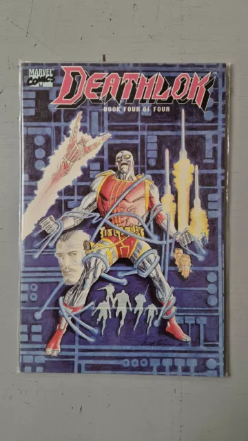 1989 MARVEL COMICS DEATHLOK Ryker's Island Four Of Four COMIC BOOK DEATHLOK