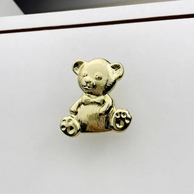 Manico a forma di orso in lega di zinco premium per mobili per bambini di lunga