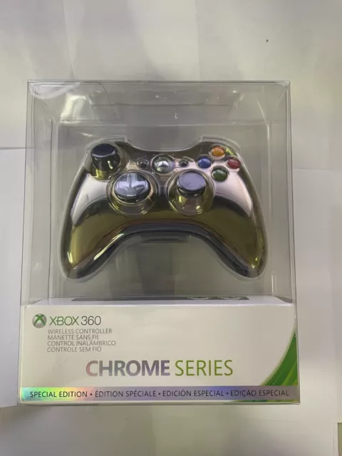 Microsoft Xbox 360 Gold Special Edition Chrome Series Controller Microsoft Xbox 360 Gold Special Edition Chrome Series Controller