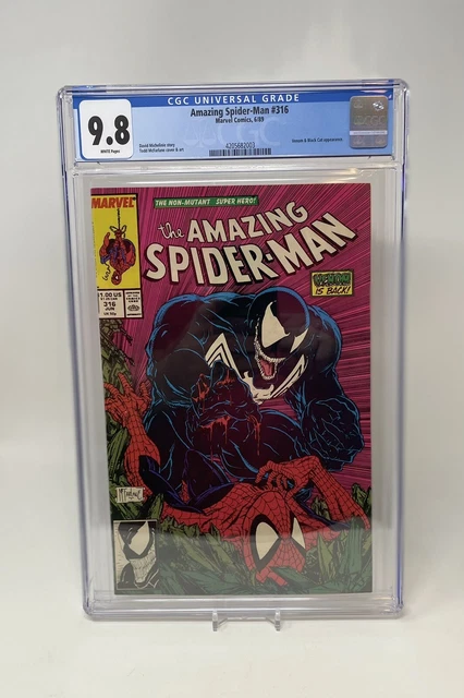 Amazing Spider-Man #316 CGC 9.8 1st Full Cover Of Venom Todd McFarlane Marvel