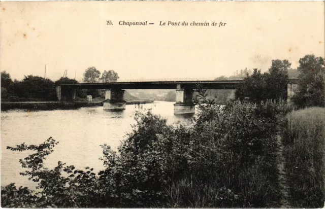CPA Chaponval Le Pont du Chemin de Fer FRANCE (1308736)