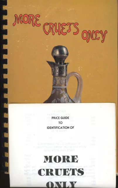 Art Glass Oil Cruets - Makers Types Dates. / Illustrated Book + Values