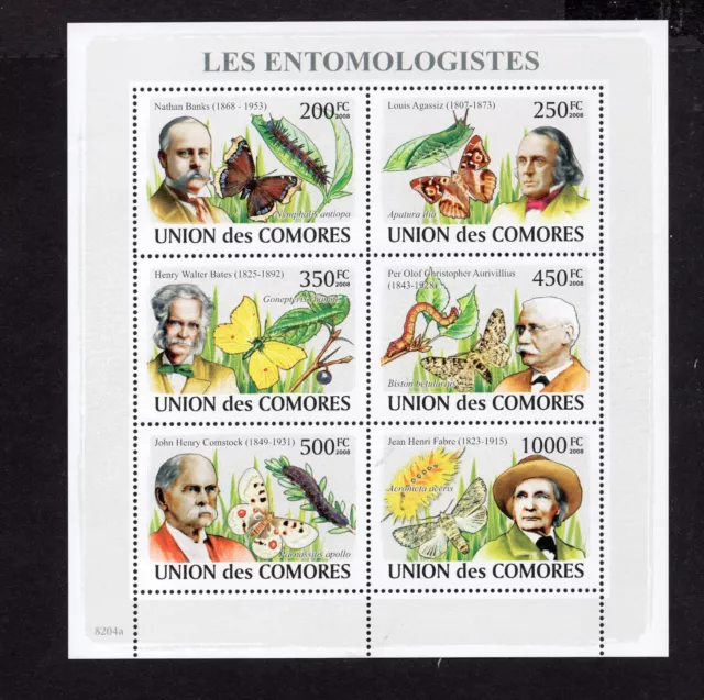 Comoros 2009 mini sheet of stamps Mi#2044-2049 MNH CV=16.8$