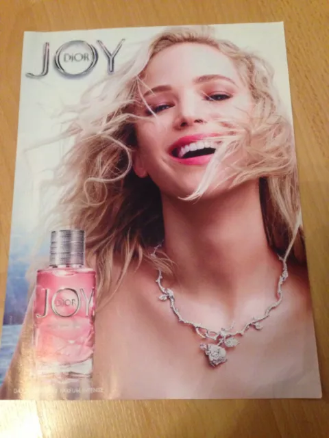 ORIGINAL REKLAME WERBUNG 2019 DIOR JOY Parfum Jennifer Lawrence EUR 5 00 PicClick DE