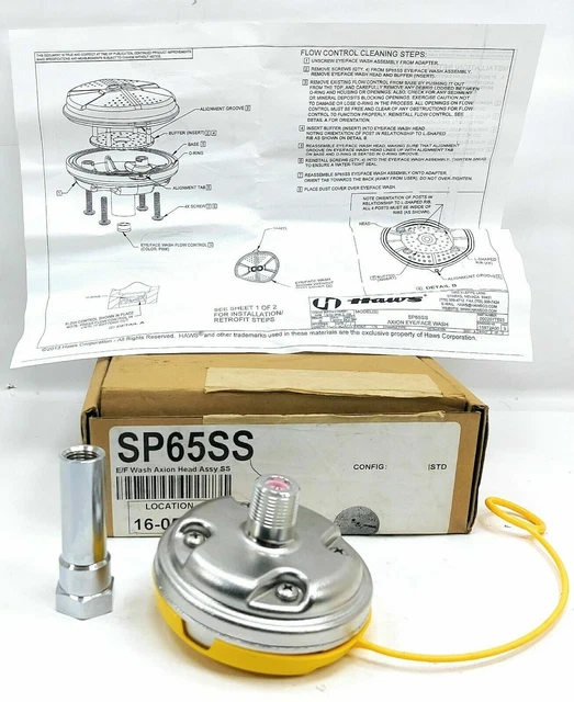 Haws SP65SS Eye/Face Wash Axion Head Assy & Eyewash Station Parts