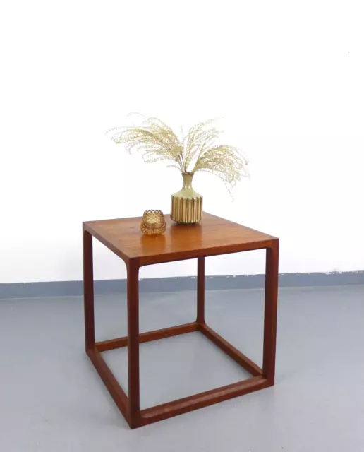 AKSEL KJERSGAARD 60s TEAK WÜRFELTISCH | VINTAGE CUBE TABLE | BEISTELLTISCH 60er