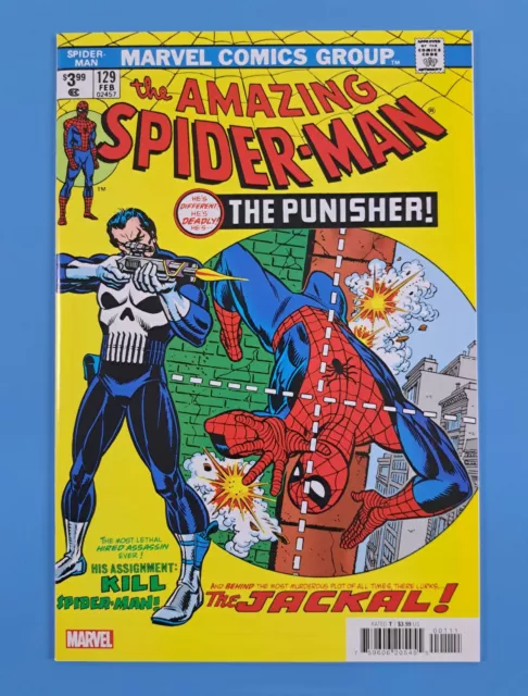 Amazing Spider-Man #129 Marvel (2023) 1st App Of Punisher NM+ Facsimile Edition