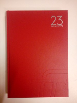 Agenda Intempo 2023 Agenda Giornaliera Text Balacron 17x24 Rosso 065 