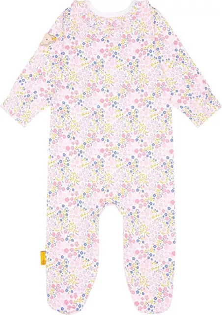 Steiff Baby Bodysuit Schlafanzug StramplerBlumen Flower 62 68 74 80