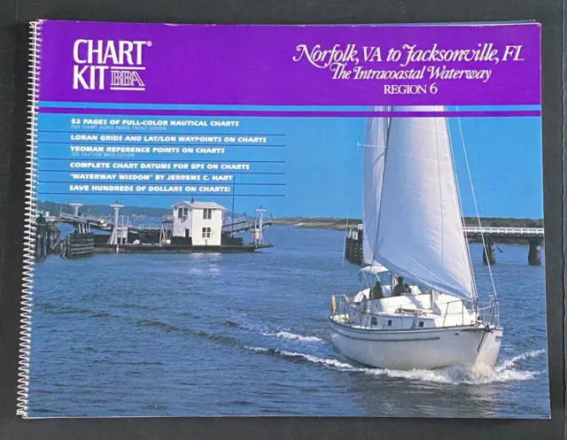 Chart Kit Norfolk VA to Jacksonville FL Intracoastal Cruising Sailing Map