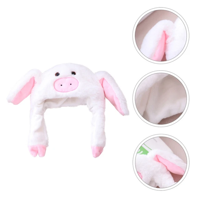 Sombrero Cabeza de Cerdo Animales de Peluche Muñeca Accesorios Novedad Sombrero Rosa Peluche Pp Algodón