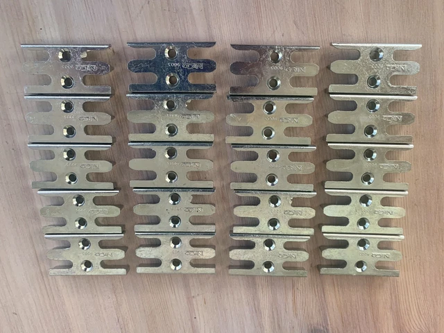 20 x Nico Window Mushroom Espag Striker Keep Plate  uPVC Timber Wood Windows