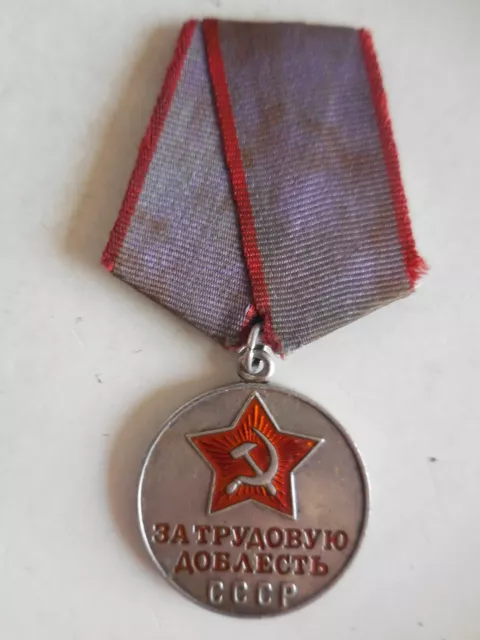 Russia medaglia al merito del lavoro 2° tipo soviet URSS