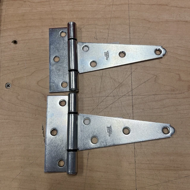 National Hardware 129072 286 Extra Heavy T Hinge Zinc Plated Steel Gray