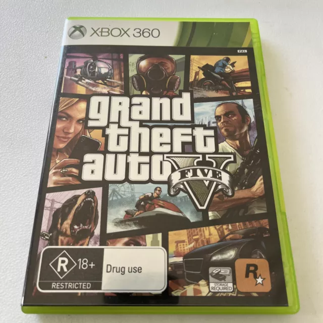 Grand Theft Auto GTA 5 V Five Microsoft Xbox 360 Steelbook Game