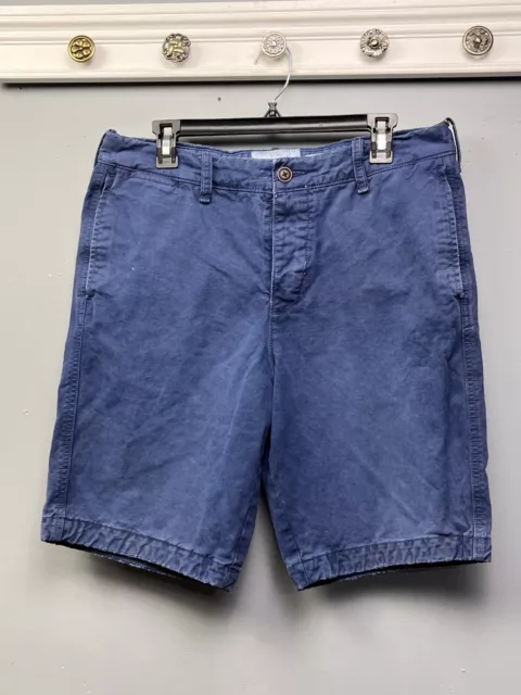 Abercrombie & Fitch Shorts Mens 34 Blue Chino Preppy Casual AF Pockets