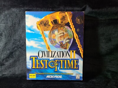 Civilization II Test of Time PC Game CD-ROM Big Box  pc Windows 95/98 NEW SEALED