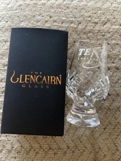 OFFICIAL GLENCAIRN CUT CRYSTAL SCOTCH MALT WHISKY TASTING GLASS Tenth Anniversar