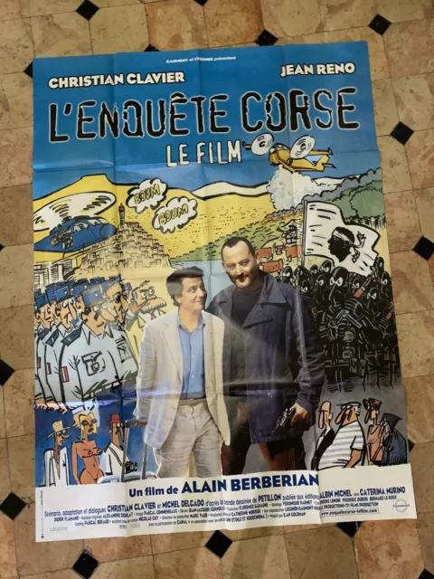 affiche du film Originale L’ENQUETE CORSE  120x160 cm S