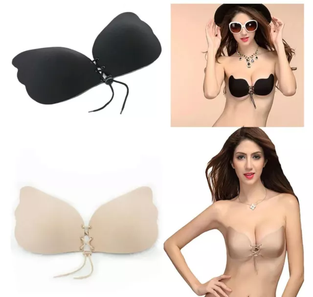 Reggiseno Senza Spalline Super Push Up Love & Bra Invisibile Schiena Nuda