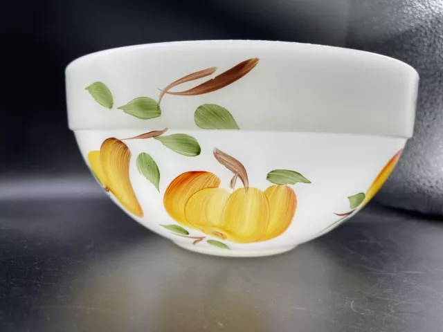 Vintage Anchor Hocking Fire King Ware Gay Fad Fruit Mixing Bowl