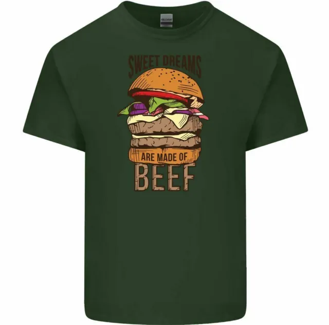 T-shirt divertente da uomo Food Sweet Dreams Are Made of Beef chef cucina barbecue 3
