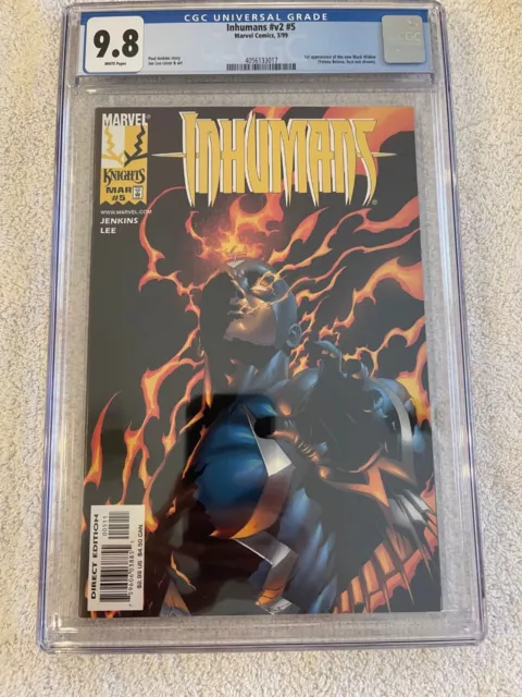 Inhumans v2 #5 - CGC 9.8 - White Pages - 1st app. new Black Widow - Marvel 1999