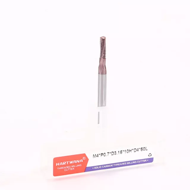 M4X0.7XD3.15X10HXD4X50L Carbide Thread Mill High Performance Full Tooth Type