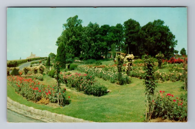 Hershey PA-Pennsylvania, Milton Hershey School, Rose Garden, Vintage Postcard