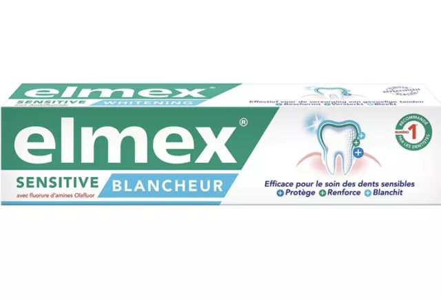 lot de 3 Dentifrices Elmex sensitive Blancheur ( 7 x 75ml)
