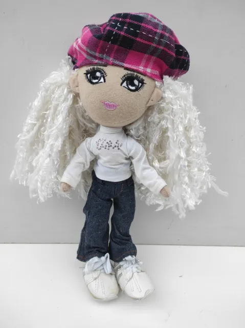 Doll Soft Plush Rag Style Doll Soft Toy Dressed Long Hair 13" Tall VGC