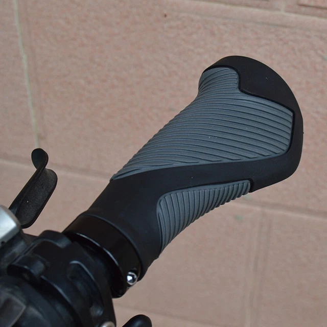 Poignées Vélo Ergonomiques En Caoutchouc Et Aluminium Avec Pince Clarks