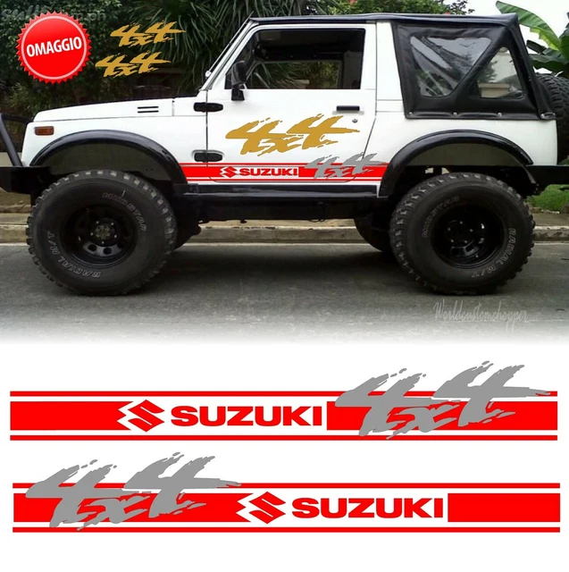 2 Adhésifs Compatible Suzuki Jimny Portes Latérales Bandes Basses