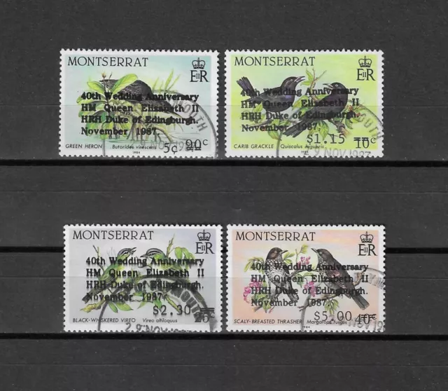 MONTSERRAT 1987 SG 739A/42A USED Cat £29