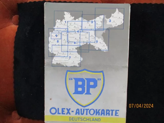 BP Olex -Autokarte Deutschland, 1930er Jahre