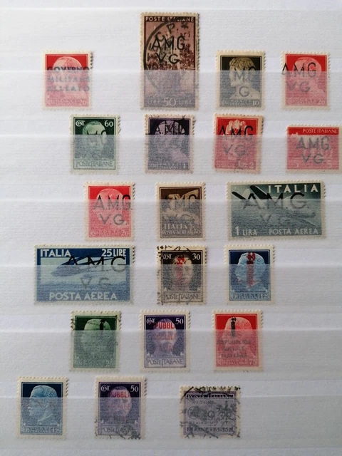 Italy Stamps - Overprints - Small Collection E15