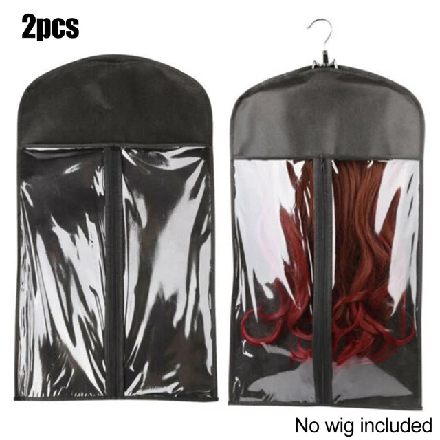 Storage Bag 2Pcs 60cm X 29cm Dust Proof Hair Extension Hangers Brand New