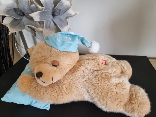 PELUCHE ANCIENNE OURS made in France avec mécanisme à réparer. EUR 20