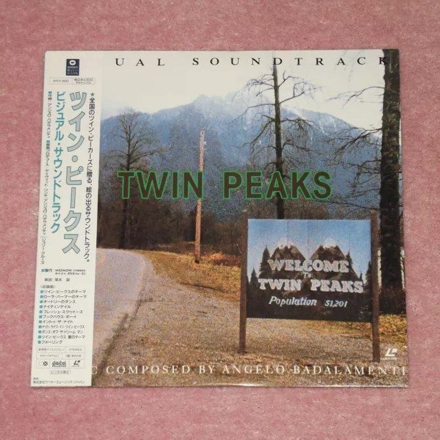 TWIN PEAKS Visual Soundtrack - RARE 1992 JAPAN LASERDISC + OBI (WPLP-9083)