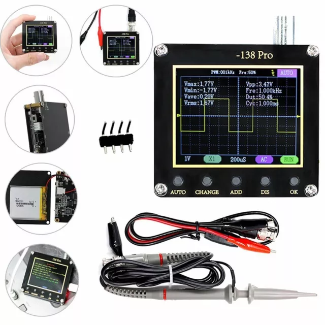 Oscilloscope numérique portable 138PRO petit écran d'affichage 320*240