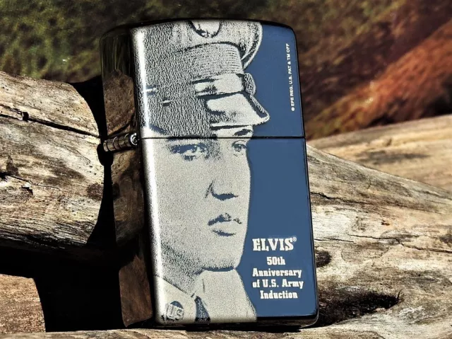 Limited Edition Elvis Presley Zippo Lighter - 50th Anniversary US Army Induction