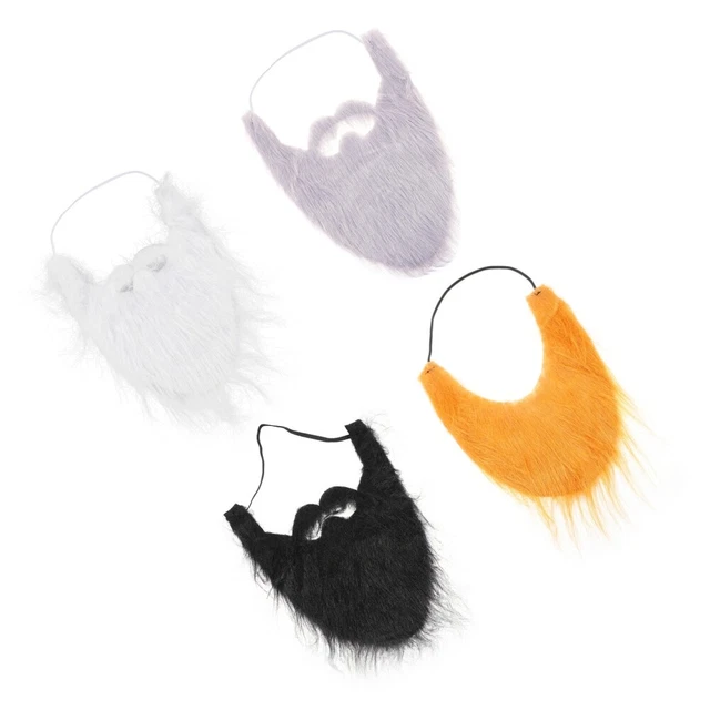 4 Pcs Falscher Bart Halloween Bärte Künstlicher Schnurrbart Abschlussball