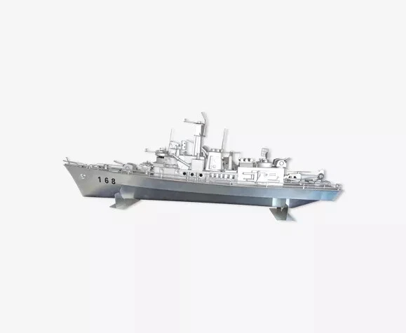 Main Courante & Échelle Photogravée 1/700 En Cuivre Doré - Détails Pour Maquettes De Bateaux Militaires