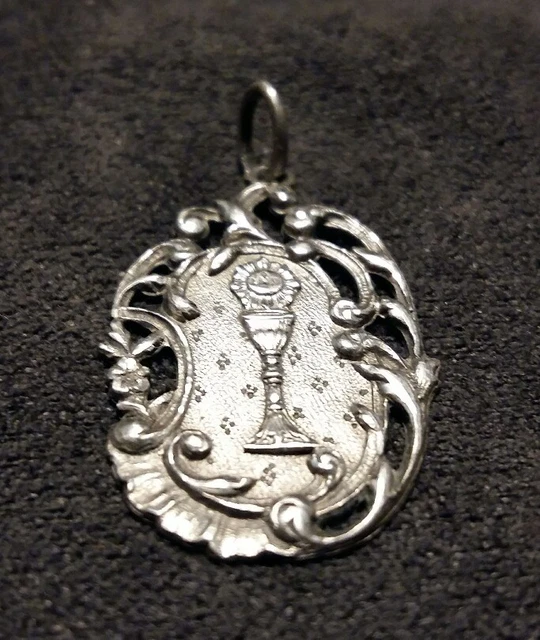 ANCIENNE BOITE A Poudre Argent Poincon Sanglier Decor Art Nouveau