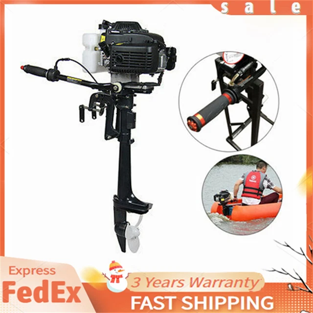 4 Stroke 4HP Heavy Duty Outboard Motor Fishing Boat Engine w/Air Cooling HANGKAI
