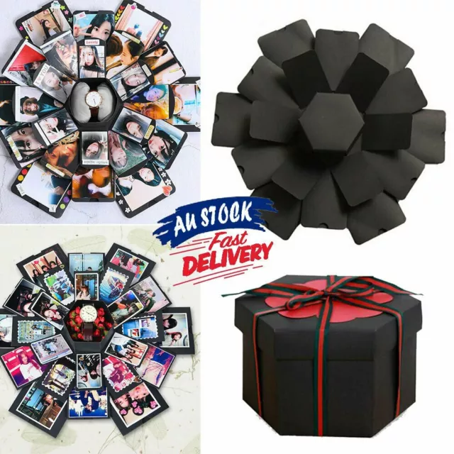 DIY Surprise Explosion Box Love Memory Photo Album Anniversary Gift Box AT