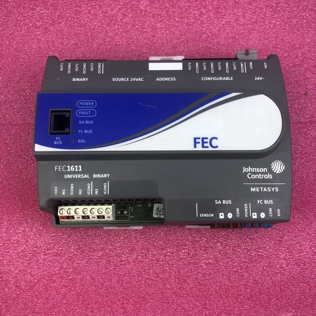 JOHNSON CONTROLS FEC1611 Metasys System Field Equipment Controller Ver