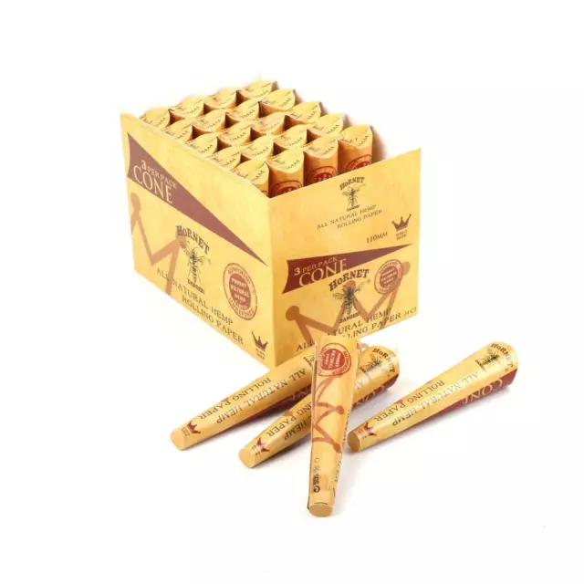 110MM King Size Cones Pre Rolled Smoking Paper Cigarette Roll Paper 24 Packs Box 3