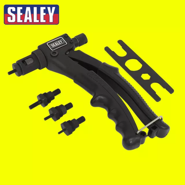 Sealey AK3986 Threaded Nut Riveter Rivet Gun For Aluminium + Stainless Steel